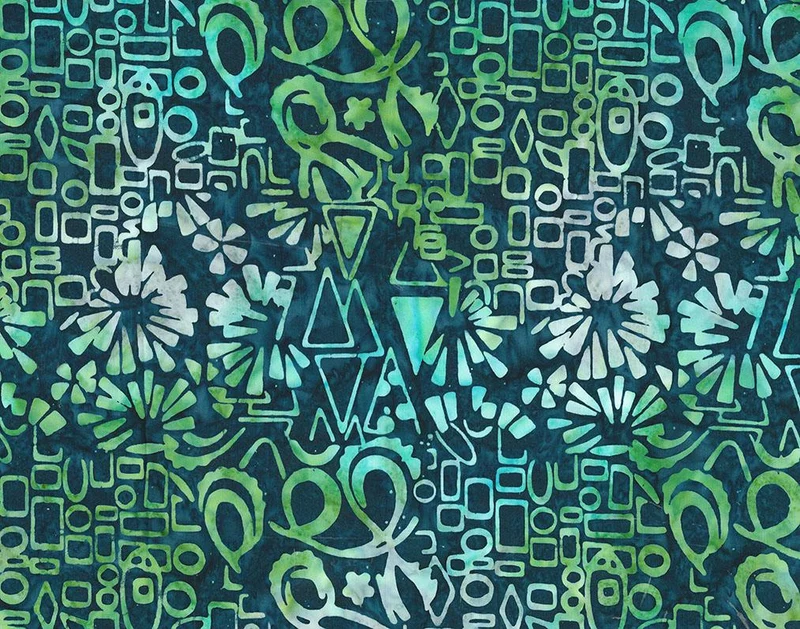 Northcott, Banyan Batiks, Abstraction, Geometry, Midnight Blue