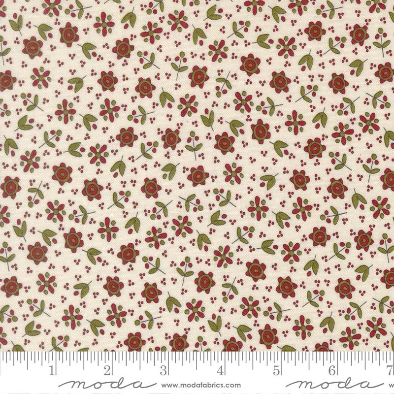 Moda, Sweetwater, Chilly, Christmas Flowers Vanilla