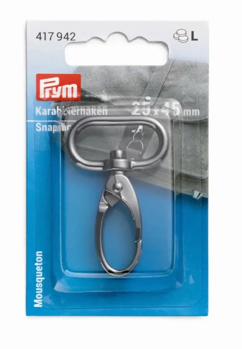 Karabinerhaken 25x45mm gunmetal