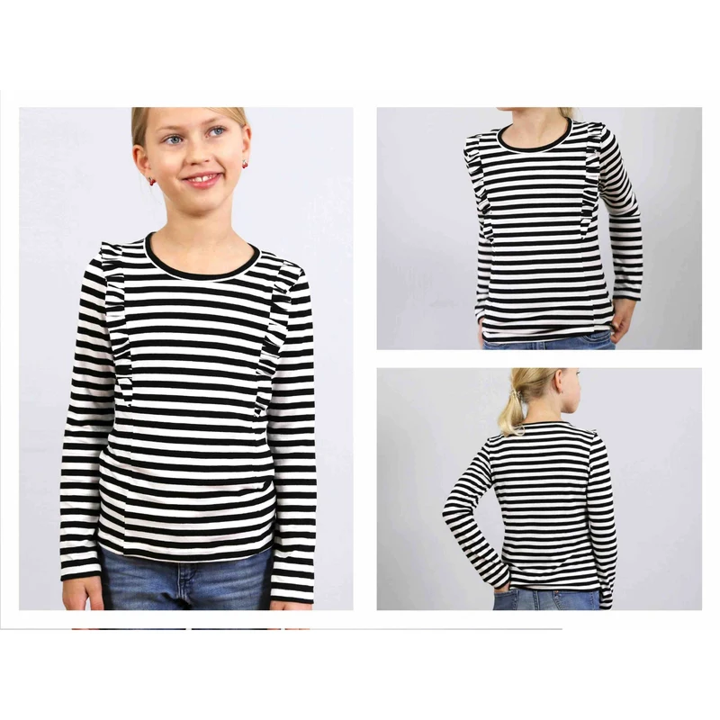 SARA Rüschenshirt | Papierschnitt