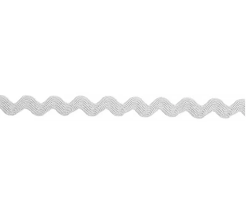 Zackenlitze Uni 7mm grau