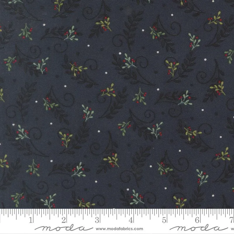 Moda, Deb Strain, When Snow Falls, Tossed Greenery, Night Sky, Black