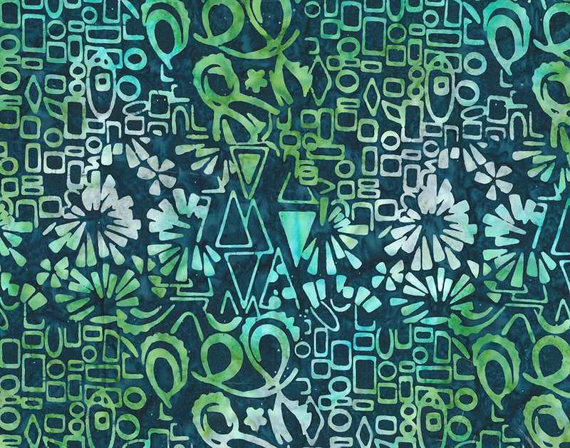 Banyan Batiks, Abstraction/Crackled Batik Quilt Kit 63" X 78"