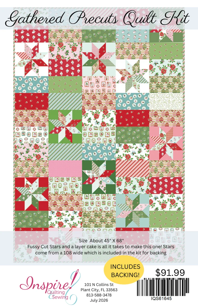Melissa Mortensen, Gathered Precuts Quilt Kit - Includes Backing!