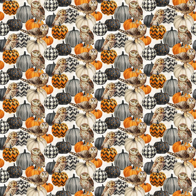 Northcott, Night Owl, Fall Spirit Quilt Kit 52" X 67"