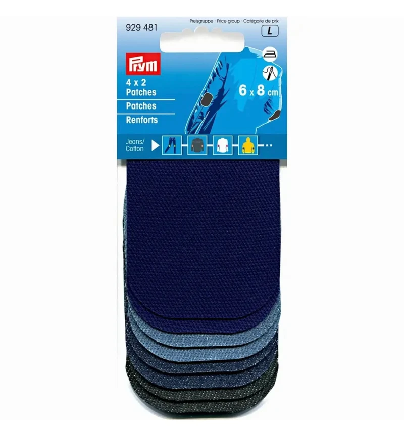 Prym Jeans Patches Mini sortiert 6 x 8 cm