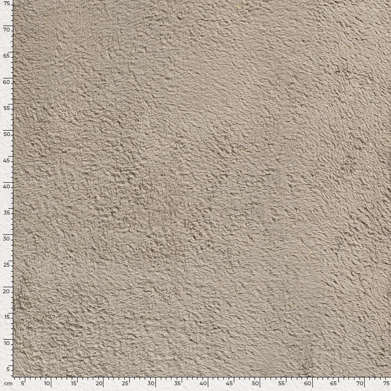 Teddyplüsch Uni beige