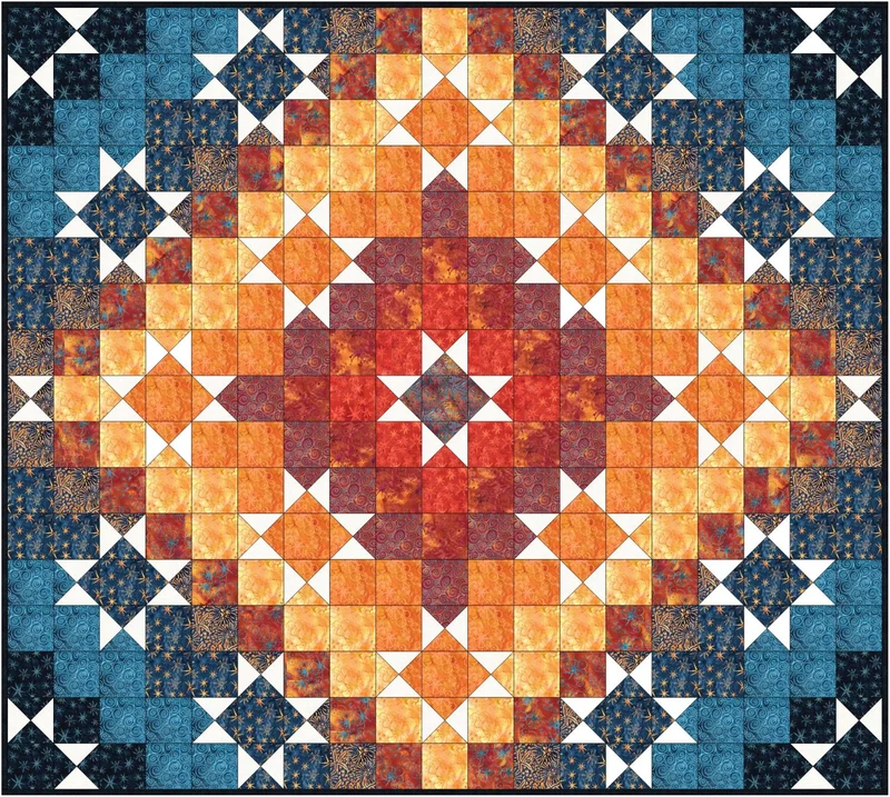Starry Seas/Chromatic Blast Quilt Kit