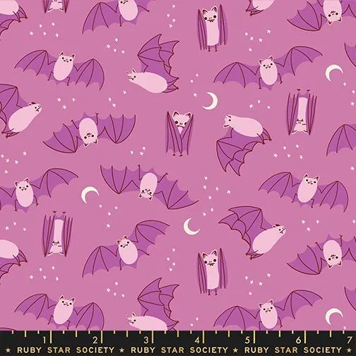 Moda, Ruby Star Society, Fat Bats, Heliotrope Pink