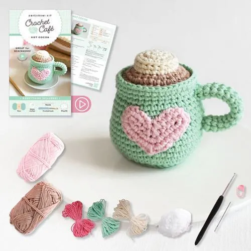 Crochet Cafe - Hot Cocoa Crochet Kit