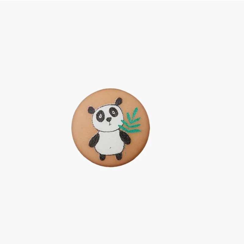 Polyesterknopf Oese Panda