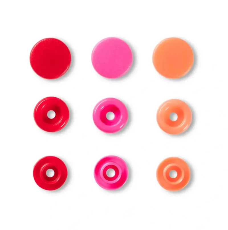 Prym Love Color Snaps Ø12,4 mm 30Stück pink / rot sortiert