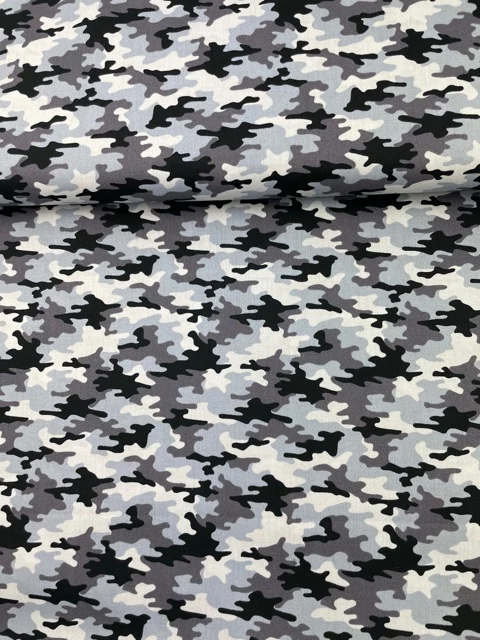 Baumwoll-Popeline Camouflage