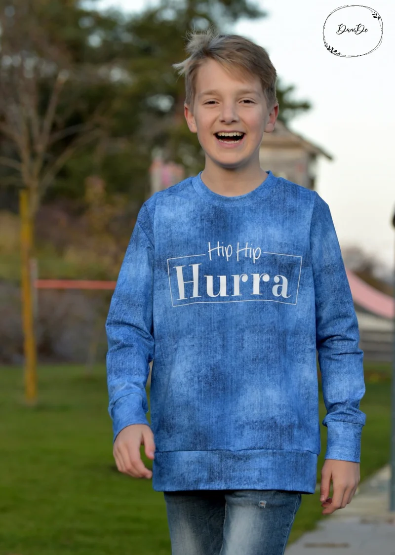 Fadenkäfer Schnittmuster "X-te" Hoodie Kinder