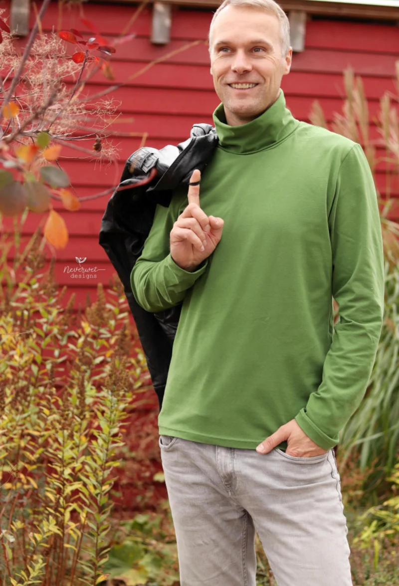 Fadenkäfer Schnittmuster "Rollkragen-Pullover" Herren