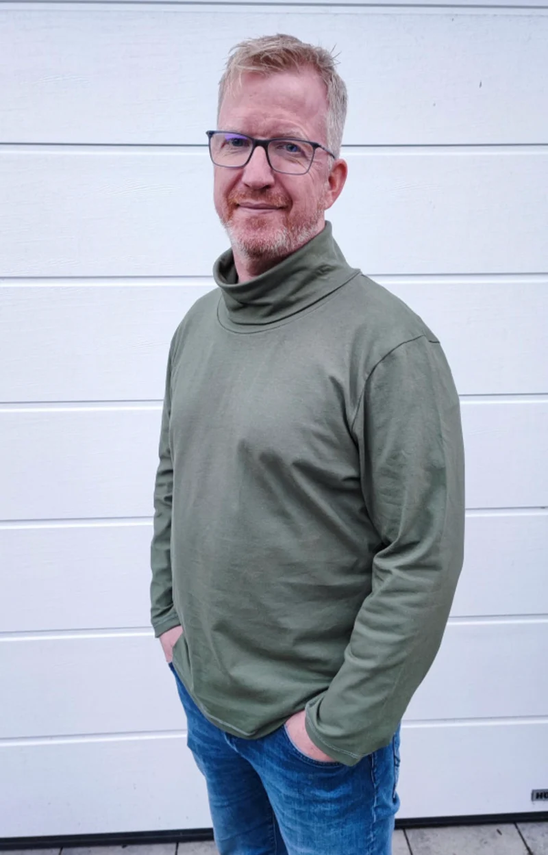 Fadenkäfer Schnittmuster "Rollkragen-Pullover" Herren