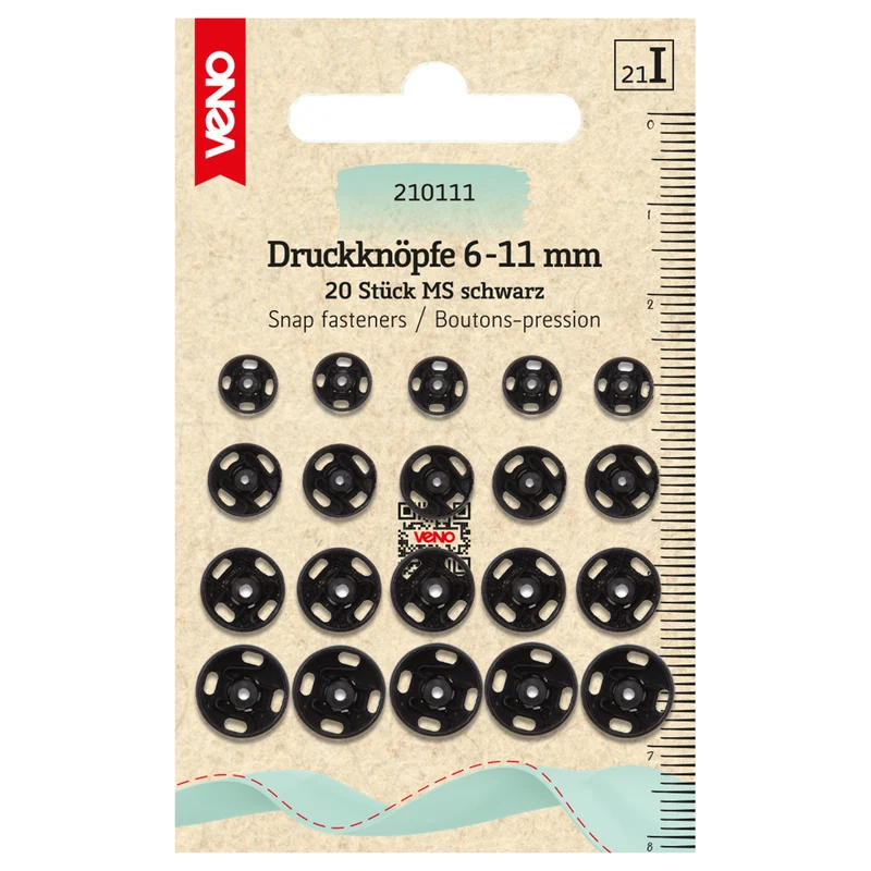 Annäh-Druckknöpfe MS 6-11 mm