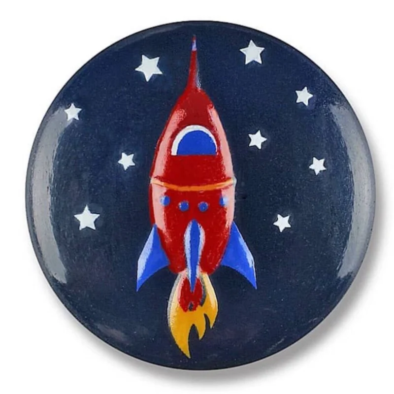 Polyesterknopf Oese Rakete