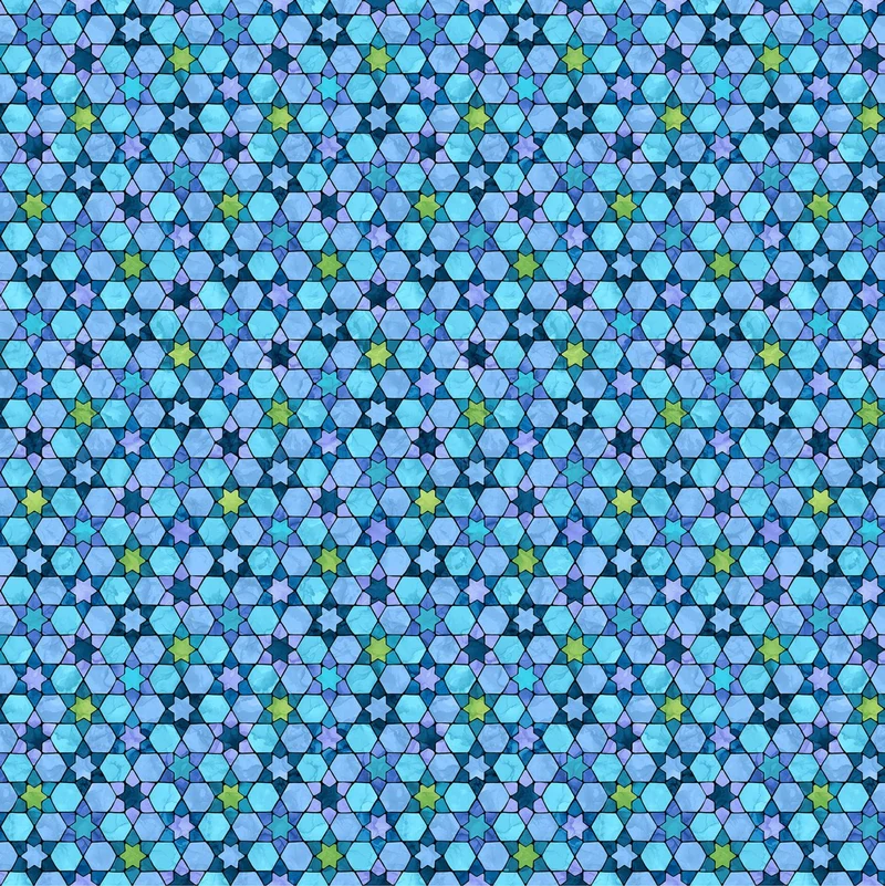 Northcott, Hanukkah Lights, Multi Blender, Blue