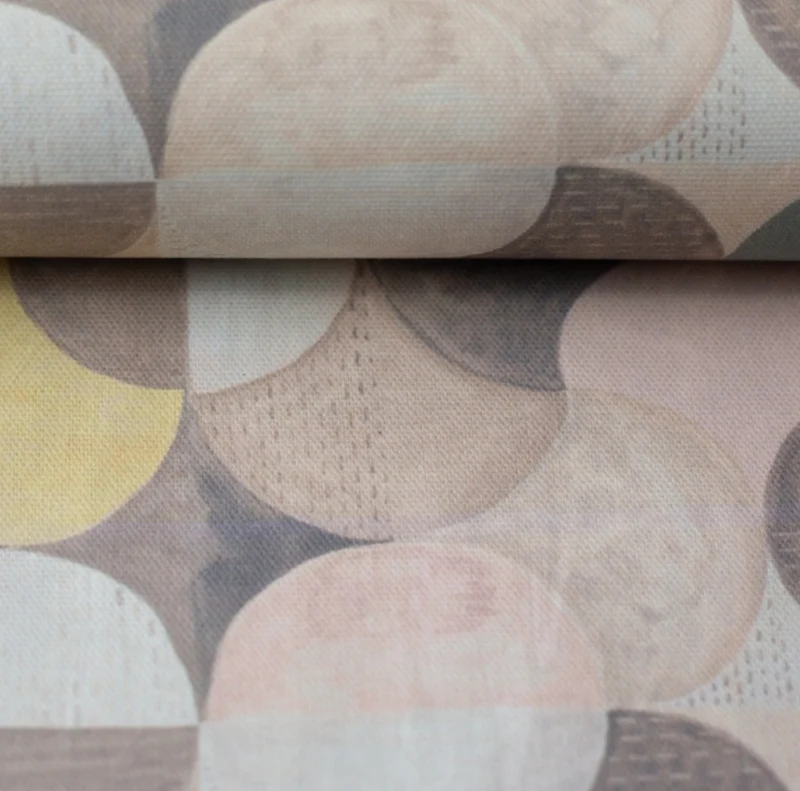 Canvas Leinenoptik „Ilana“ Kreise Swafing