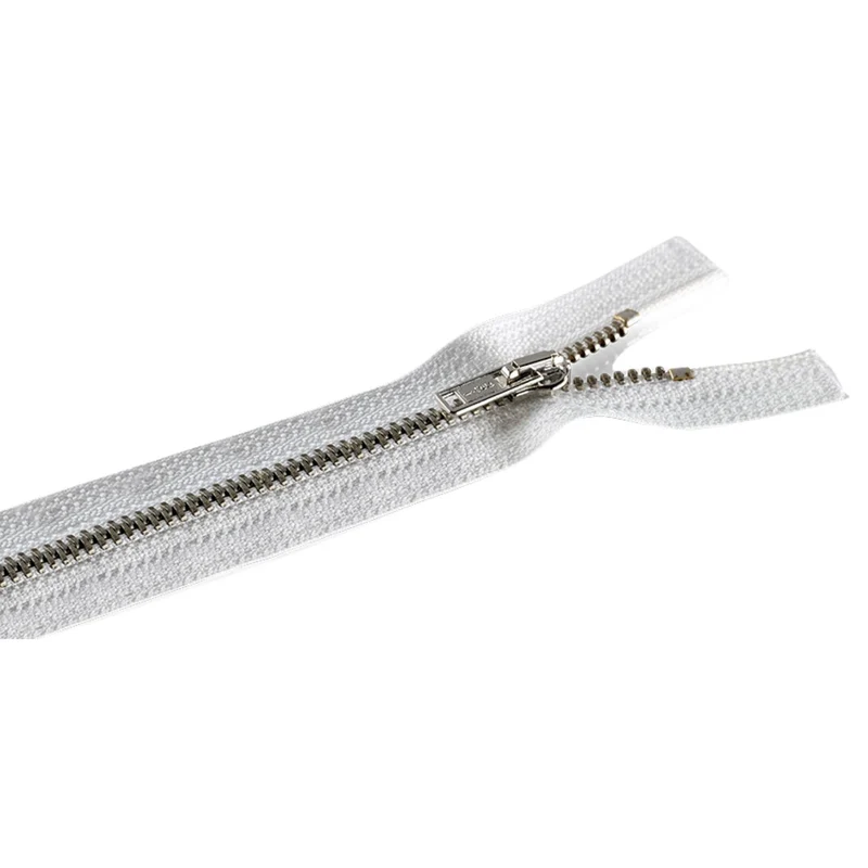 Reißverschluss metall M40 Werra Silber 14 cm nicht teilbar