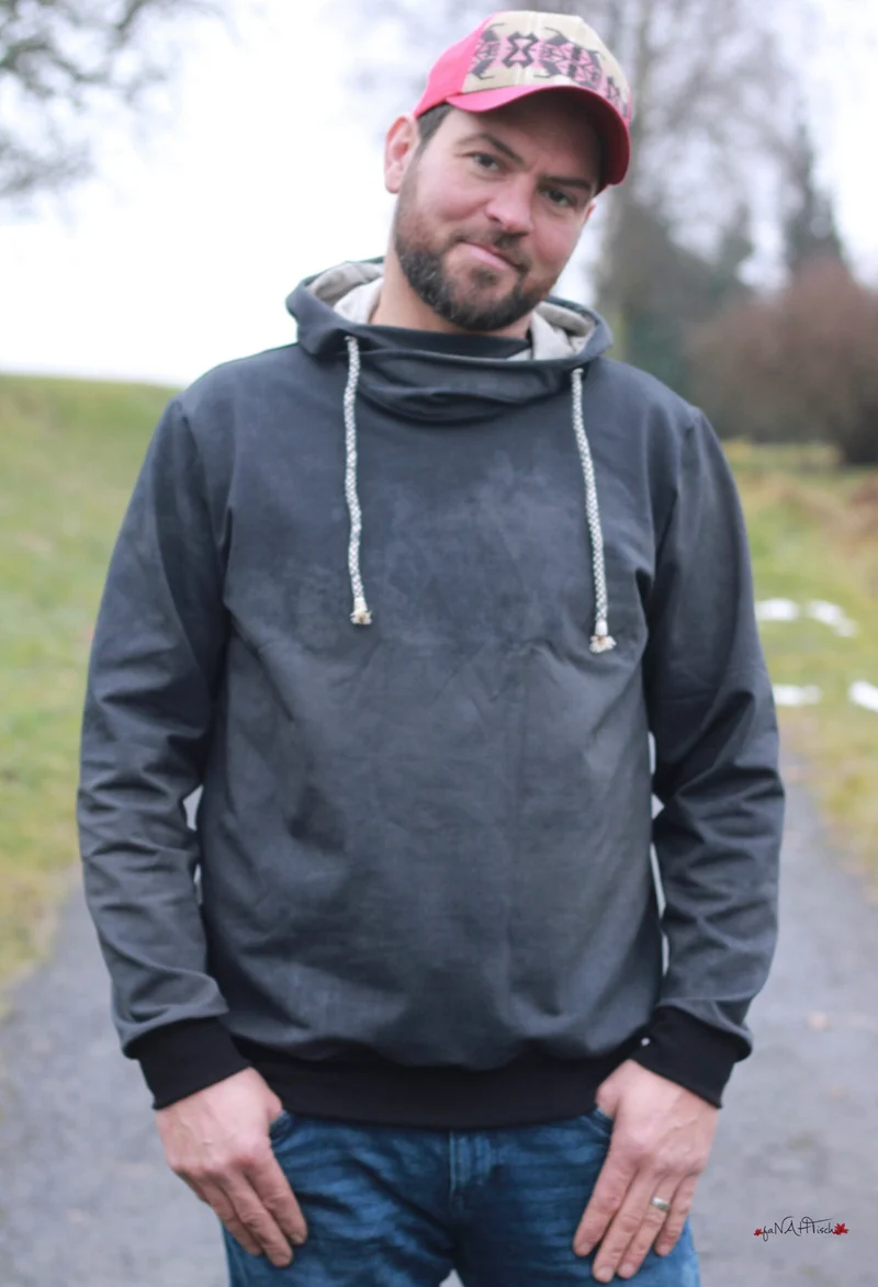 Fadenkäfer Schnittmuster "X-te" Hoodie Herren