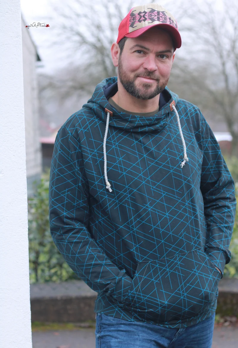Fadenkäfer Schnittmuster "X-te" Hoodie Herren