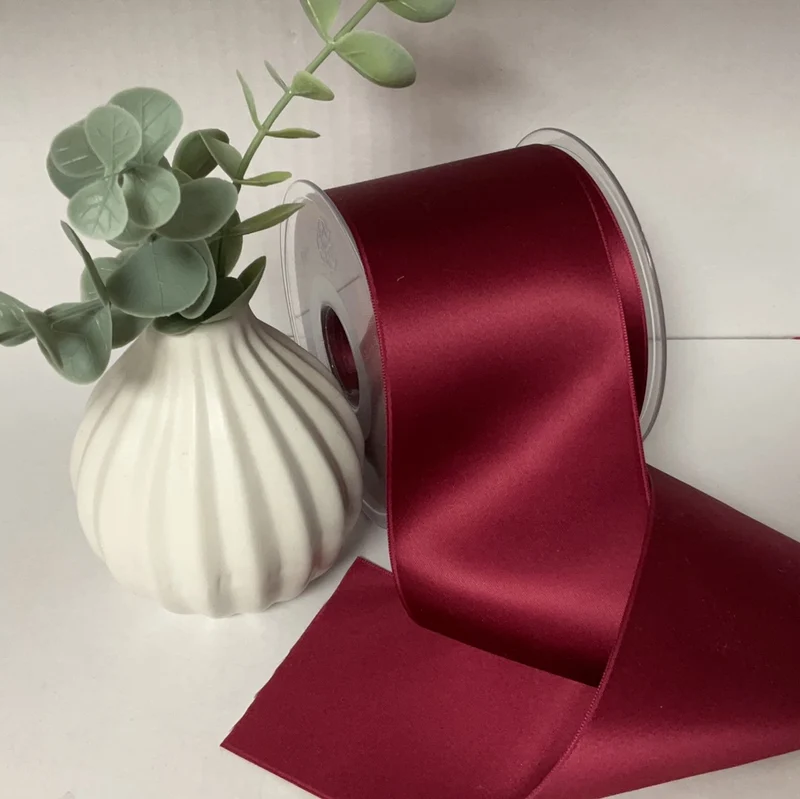 Satinband Uni 70mm wein