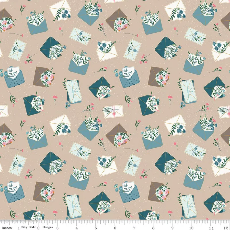 Correspondence Quilt Kit 70" X 87"