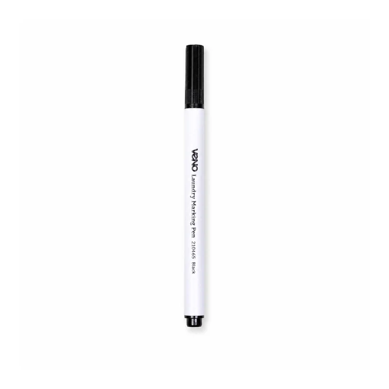 VENO Wäschemarkierstift Permanent schwarz – 1 mm, waschbeständig bis 95 °C