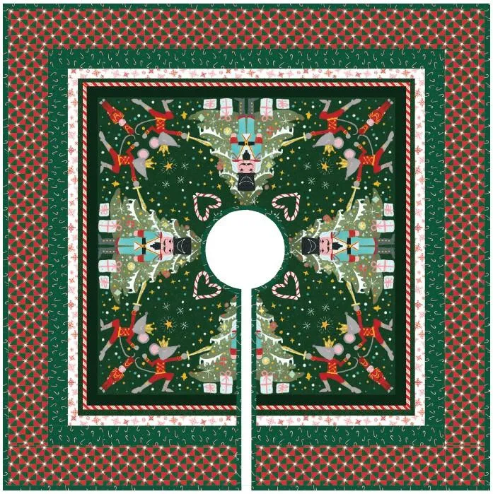 P&B, Nutcracker Whimsy Tree Skirt Kit