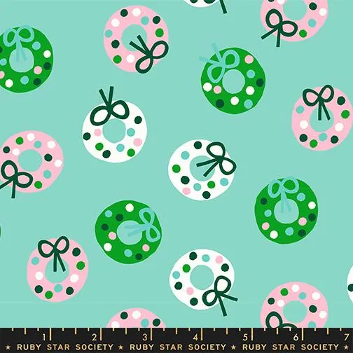 Moda, Ruby Star Society, Merry Happy, Bough Down, Frost Aqua