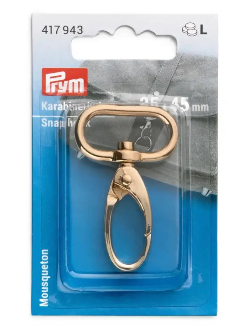 Prym Karabiner 25mm x 45mm gold