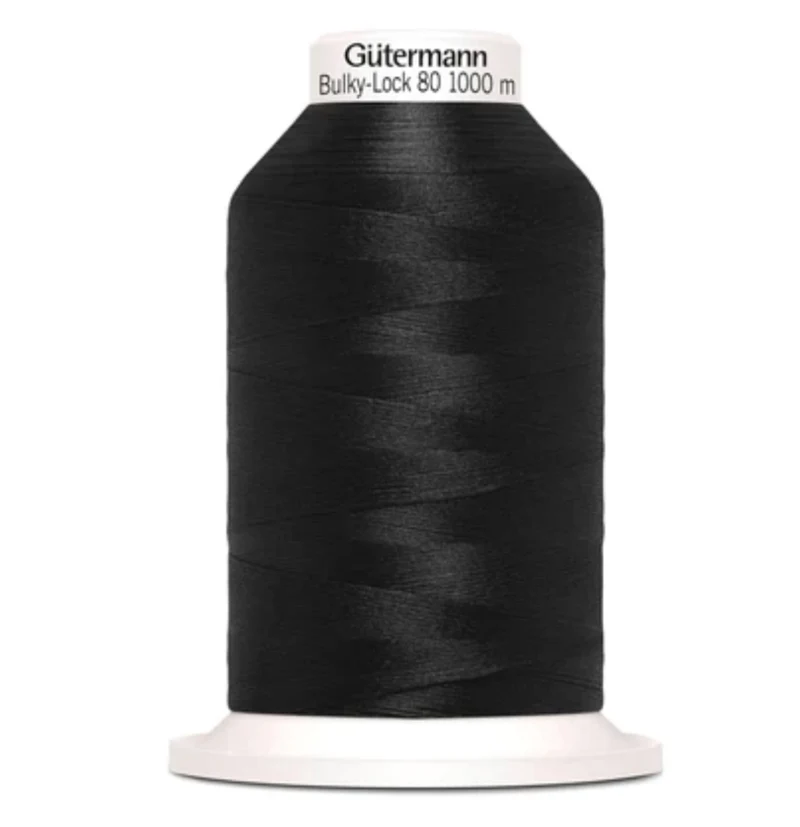 Gütermann Bulky-Lock 1000m schwarz col.000