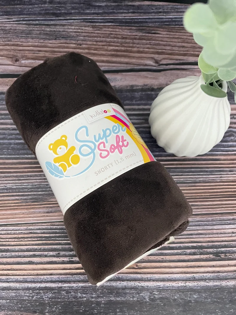 Kullaloo Supersoft Shorty 1,5mm 100 x 75 cm chocolate