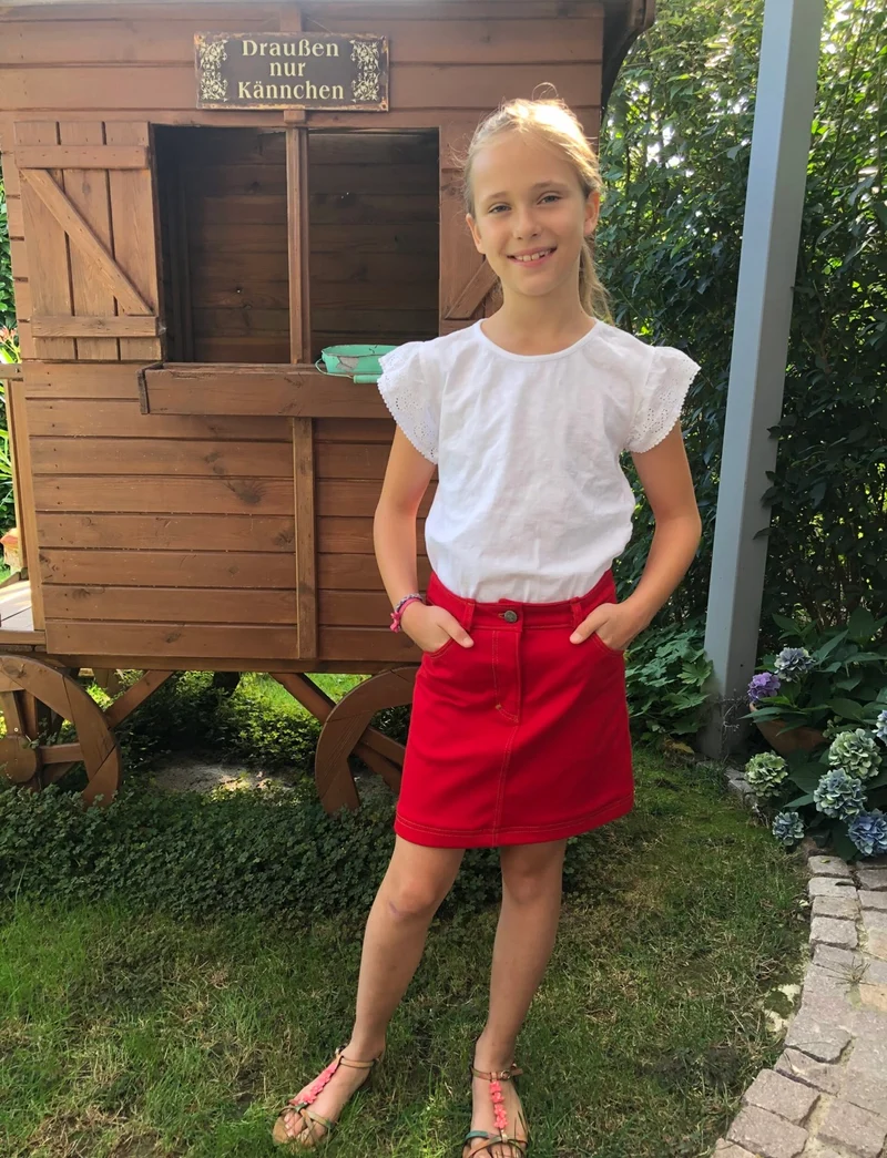 Fadenkäfer Schnittmuster "Jeansrock" Kinder
