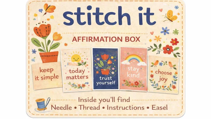 Stitch It! Affirmation Boxed Kit