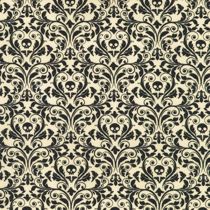 Robert Kaufman, Ravenwood, Curls & Swirls, Bone Ecru