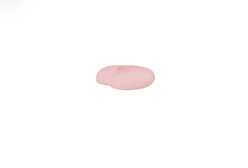 Polyesterknopf Herz 2-Loch 12mm rosa