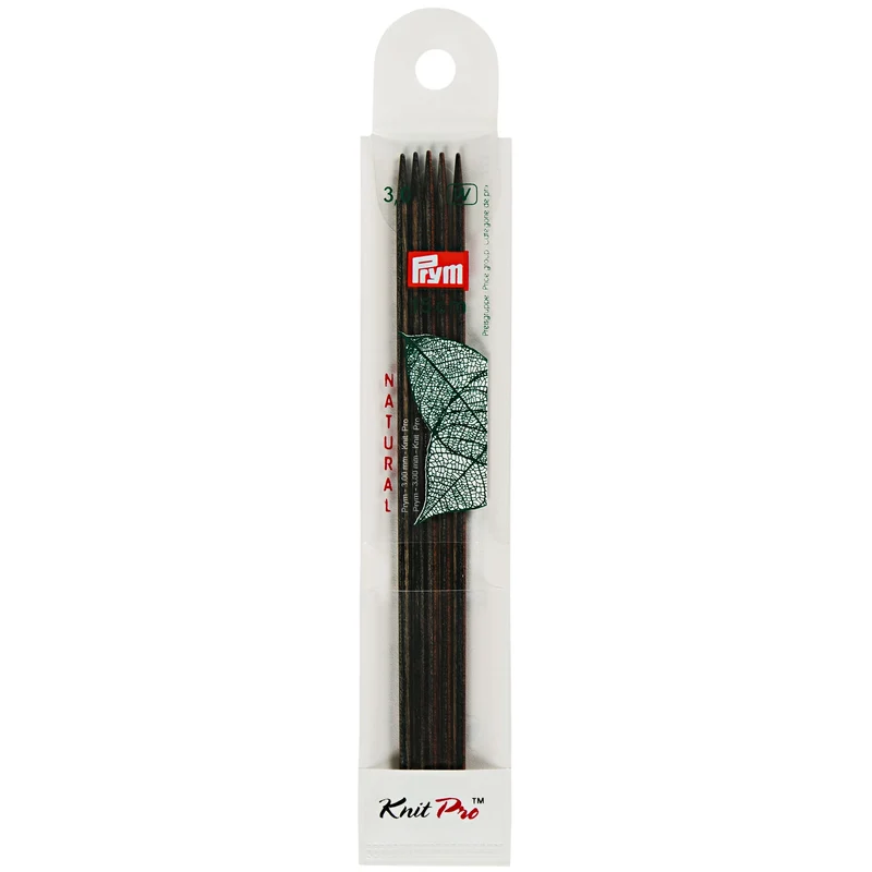 Prym Strumpfstricknadeln Natural von KnitPro – Holz, 15 cm