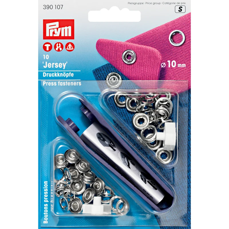 Jerseyknöpfe 10 mm Grundpackung 10er-Set