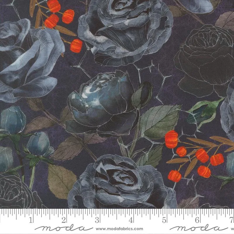 Moda, Robin Pickens, Coven, Large Rose, Midnight Blue