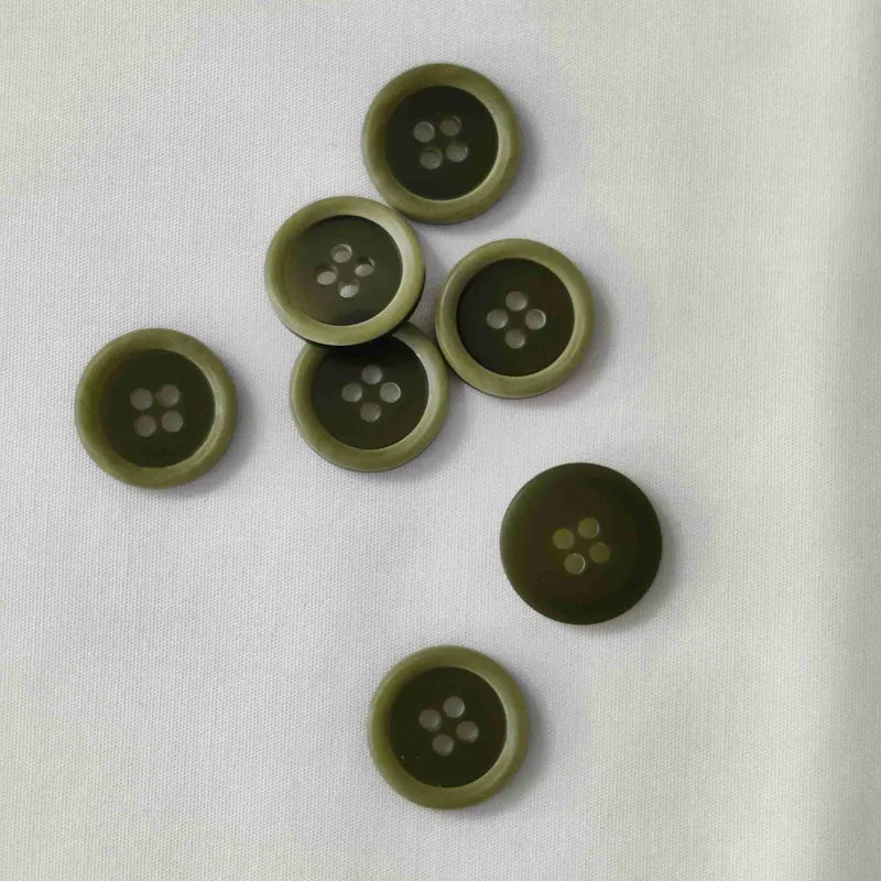Polyesterknopf Rand 4-Loch 12 mm