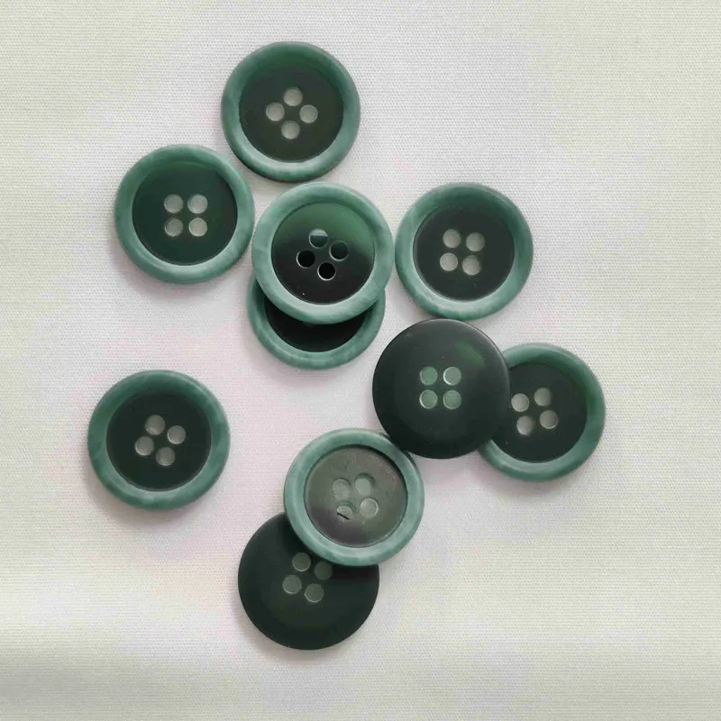 Polyesterknopf Rand 4-Loch 12 mm