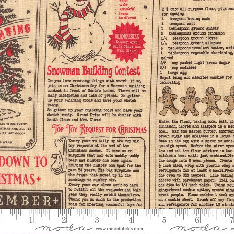 Moda, Stacy Iest Hsu, Holiday Cheer, North Pole News & Text, Natural Midnight