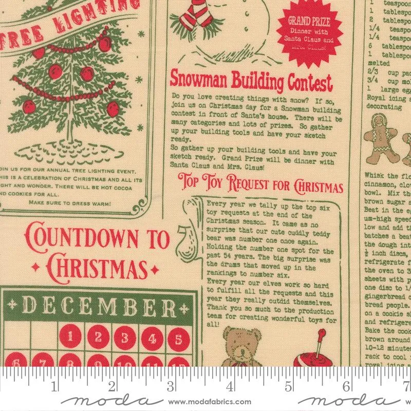 Moda, Stacy Iest Hsu, Holiday Cheer, North Pole News & Text, Natural