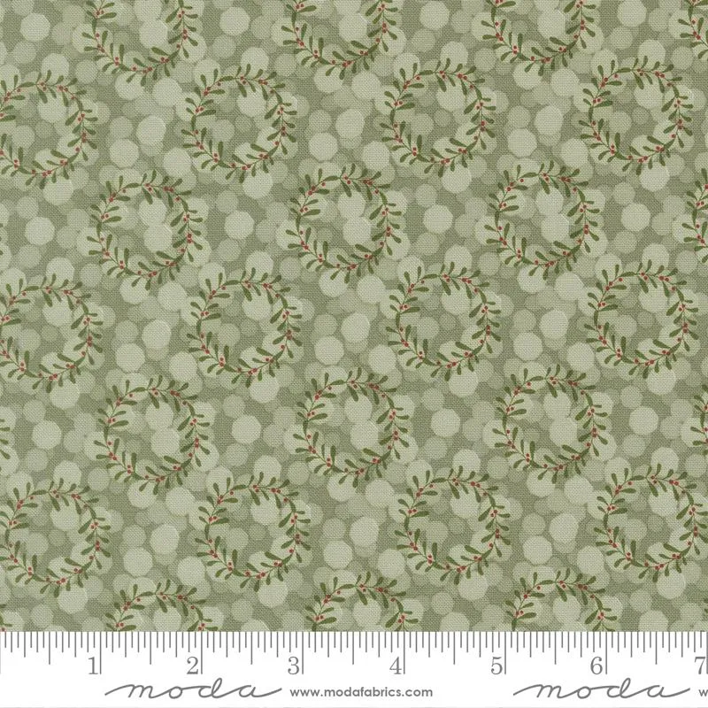 Moda, Kileys Quilt Room, Gingerbread Lane, Wreaths, Mistletoe Green