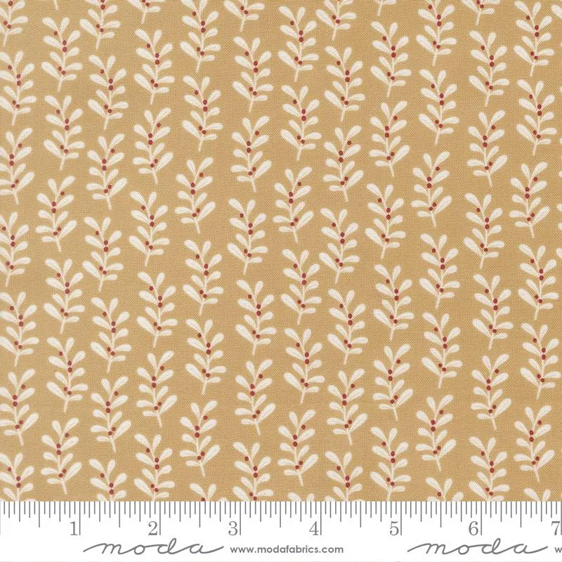 Moda, Kileys Quilt Room, Gingerbread Lane, Holly Stripes, Gingerbread Tan