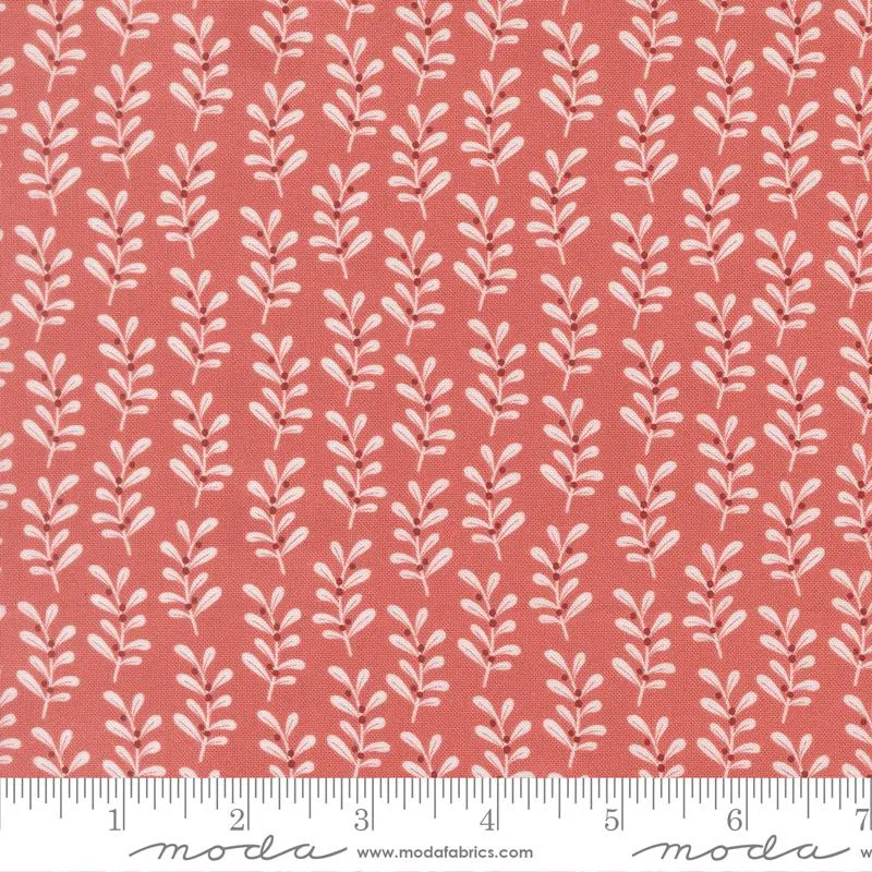 Moda, Kileys Quilt Room, Gingerbread Lane, Holly Stripes, Rosy Red