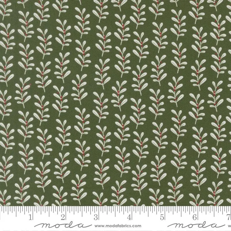 Moda, Kileys Quilt Room, Gingerbread Lane, Holly Stripes, Holly Green